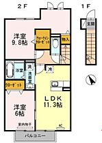 静岡県富士宮市前田町123-1（賃貸アパート2LDK・2階・66.55㎡） その2