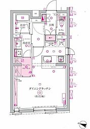 ベルシードステアー西大井 1Kの間取図画像
