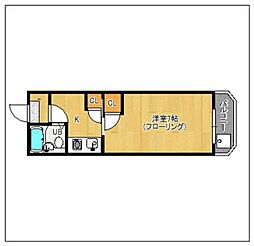 デイズマンション 1Kの間取図画像
