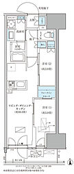 パークアクシス品川天王洲アイル 2LDKの間取図画像