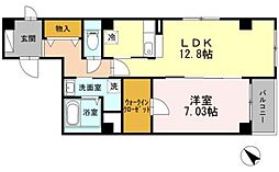 Saichi銀座東 1LDKの間取図画像