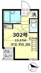 グラシア大森 ワンルームの間取図画像