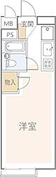 アーク雪ケ谷 1Kの間取図画像