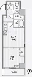 アリビス東十条 1LDKの間取図画像