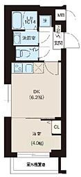 REONE宮崎台 1DKの間取図画像