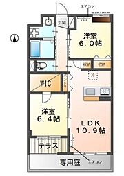 (仮称)流山市駒木マンション 2LDKの間取図画像