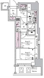 SYFORME SHINKOYASU 2Kの間取図画像