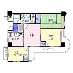 エスポワール住之江公園 3LDKの間取図画像