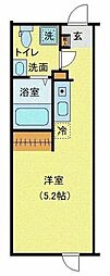 葛飾区東金町3丁目マンション ワンルームの間取図画像