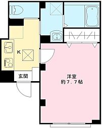 ノアメゾン 1階1Kの間取り
