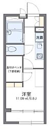 レオパレスフォレスト小倉 1Kの間取図画像