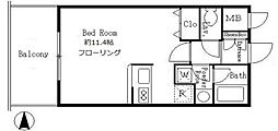 サンクレール高井戸 ワンルームの間取図画像