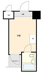 トップルーム品川NO2 ワンルームの間取図画像