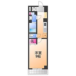 プレッツァ中百舌鳥 1Kの間取図画像