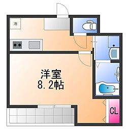 フジパレス堺鳳中5番館 1Kの間取図画像