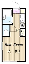 RiviereLandRouge 1Kの間取図画像