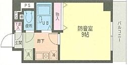 メゾンフェリーチェ 1Kの間取図画像