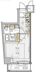 ＭＡＸＩＶ北千住ＤＵＥ 8階1Kの間取り