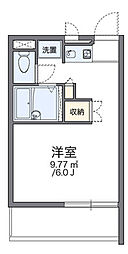 レオパレス峰の坂 1Kの間取図画像