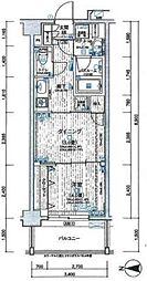日神デュオステージ三ツ沢公園 1DKの間取図画像
