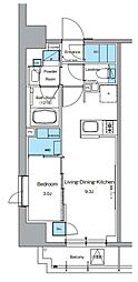 ルフォンプログレ上野御徒町 1LDKの間取図画像