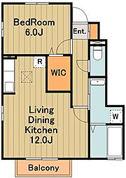 アーク 1階1LDKの間取り