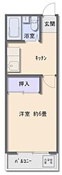 グリーンフィールド 1Kの間取図画像