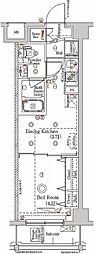 ラフィスタ多摩川 1DKの間取図画像