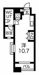 パレステュディオDOLCE本駒込 ワンルームの間取図画像