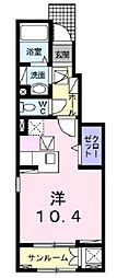 ブリックハウス ワンルームの間取図画像