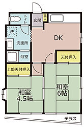 ハイツ31 2DKの間取図画像