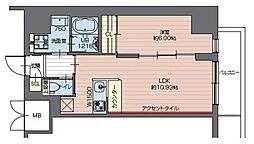 プレジオ西新井 1LDKの間取図画像
