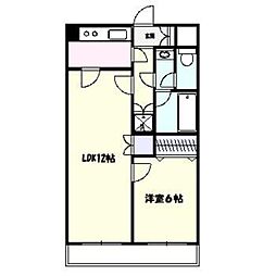 ELM-K9 1LDKの間取図画像