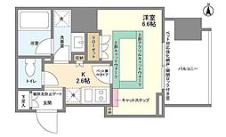 スタイリオ蒲田 1Kの間取図画像