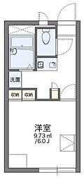 レオパレスドリーム 1Kの間取図画像