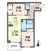 リ　ジョンヌ 00103 ｜ 神奈川県大和市大和東３丁目825-15、825番3之各一部（賃貸マンション2LDK・1階・55.68㎡） その2