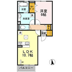 間取図画像 1LDK