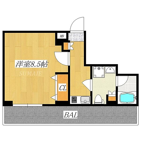 ラフィスタ北赤羽 502｜東京都北区浮間３丁目(賃貸マンション1K・5階・28.27㎡)の写真 その2