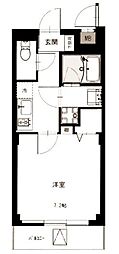 b'CASA隅田桜橋 1Kの間取図画像
