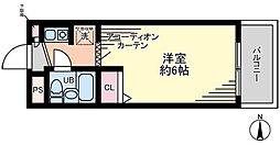 サカイ中野富士見町マンション ワンルームの間取図画像