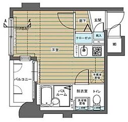 フェニックス大塚駅前弐番館 ワンルームの間取図画像