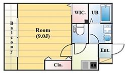 ウッドビレッジ 1Kの間取図画像