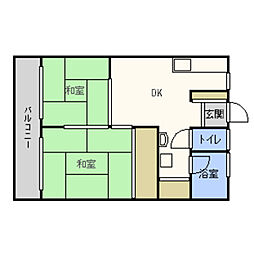 間取図画像 2DK