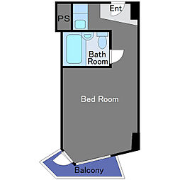 インペリアル御茶の水 ワンルームの間取図画像