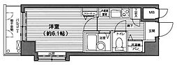 ガラ・ステージ市ヶ谷弐番館 1Kの間取図画像