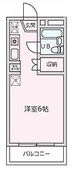 ストークレジデンスナカザワ 1Kの間取図画像