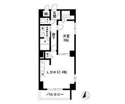 P-SQUAREShumoku 1LDKの間取図画像