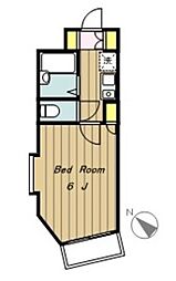 キャッスルマンション相模原A号館 1Kの間取図画像