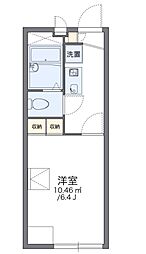 レオパレスMONZA 1Kの間取図画像