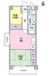 メゾン・ド・カマラド 2DKの間取図画像